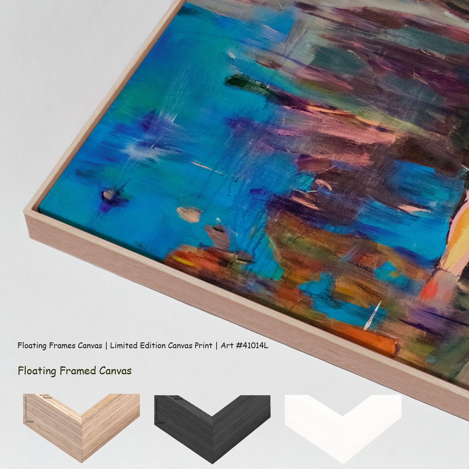 Missed Extra Large canvas wall art with floating frame options