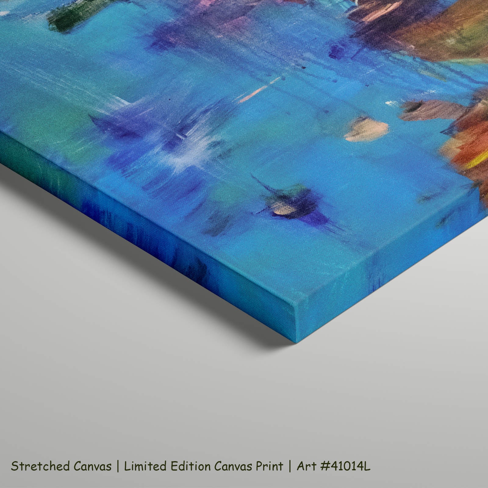 Missed Extra Large Abstract art on stretched canvas