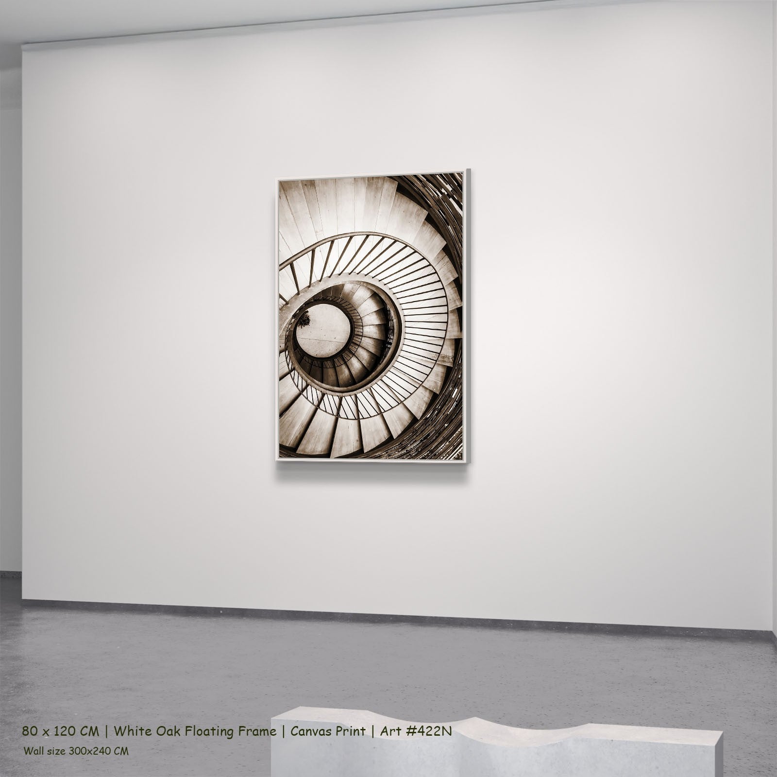 422N - 422N_80x120_white_oak_floating_frame_1