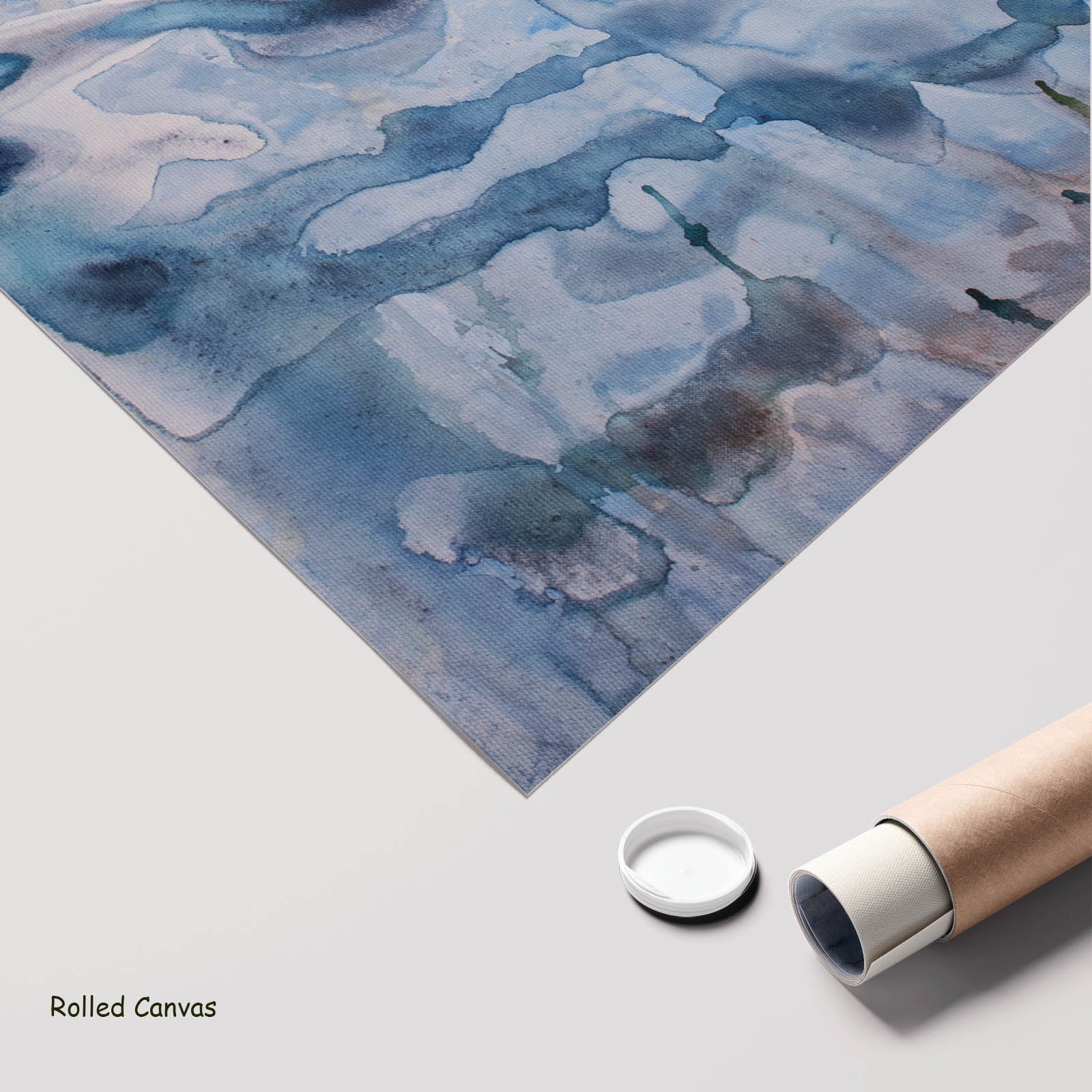 Golden Canopy Oversized Modern art as a rolled canvas print