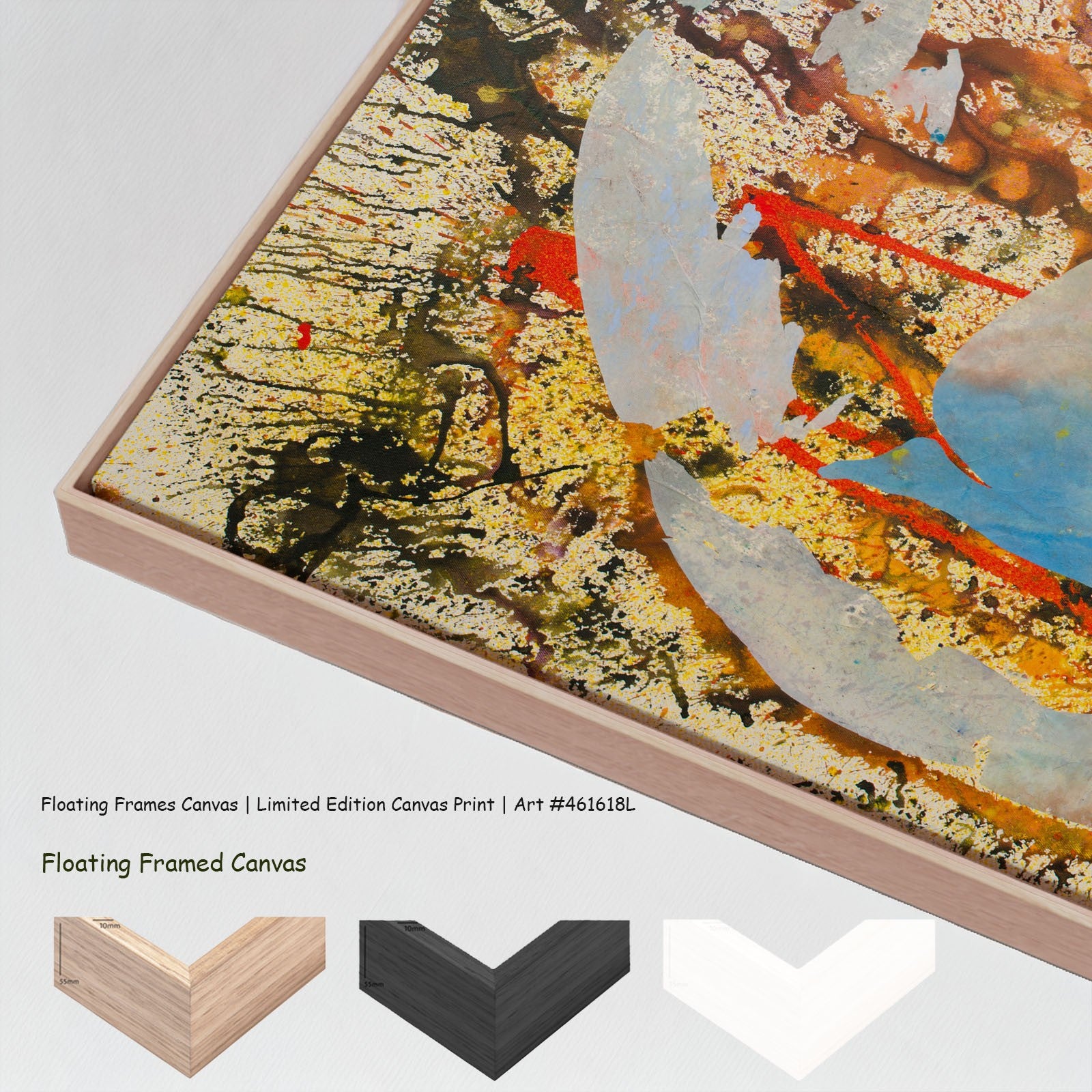 Surrender Extra Large canvas wall art with floating frame options