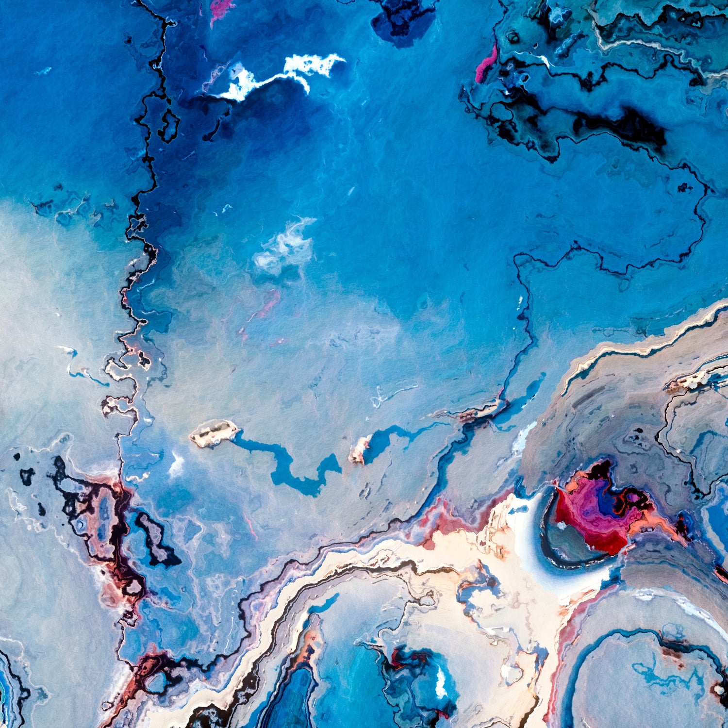 Boundlessness I — Oversized Abstract Seascape canvas wall art