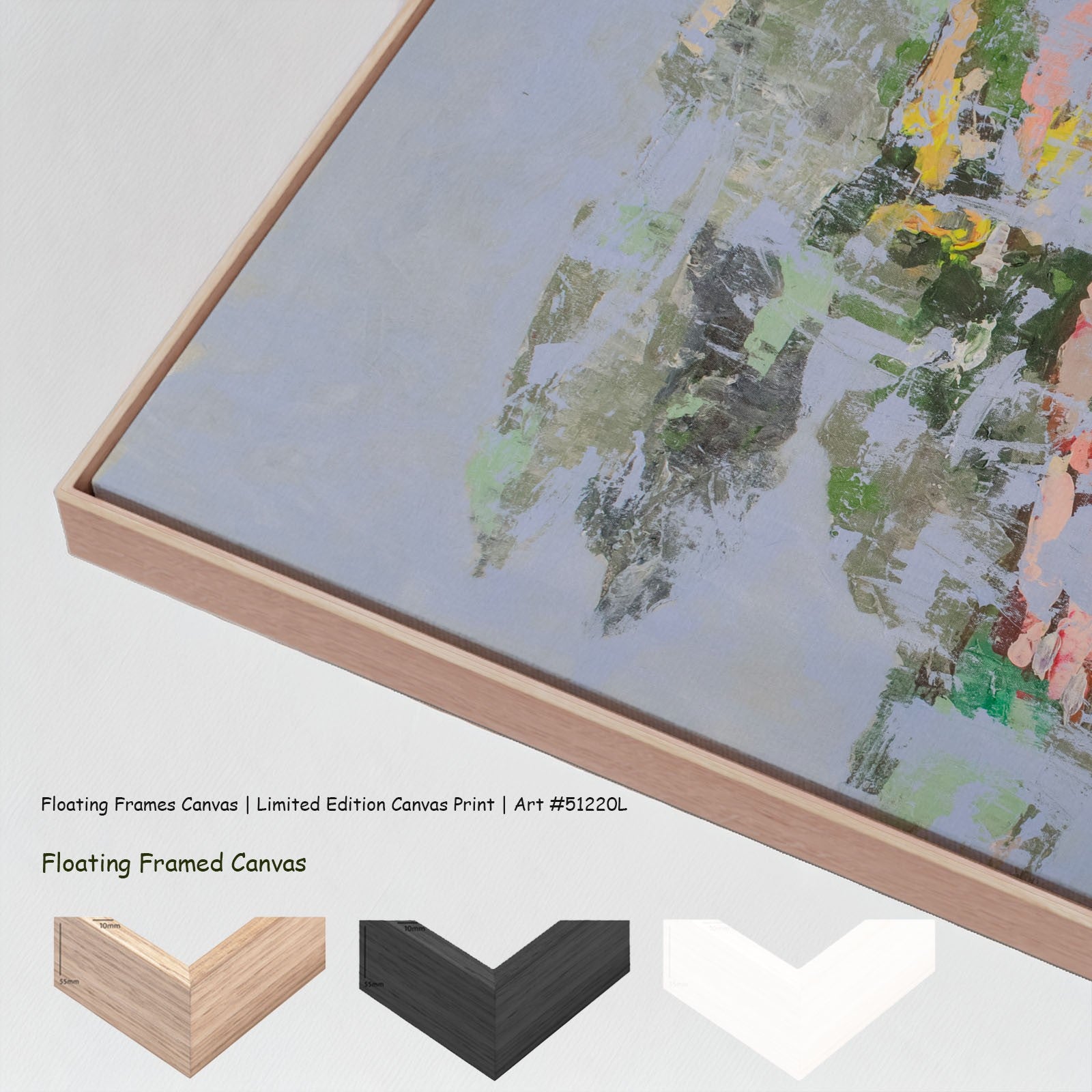 Forgotten Large canvas wall art with floating frame options