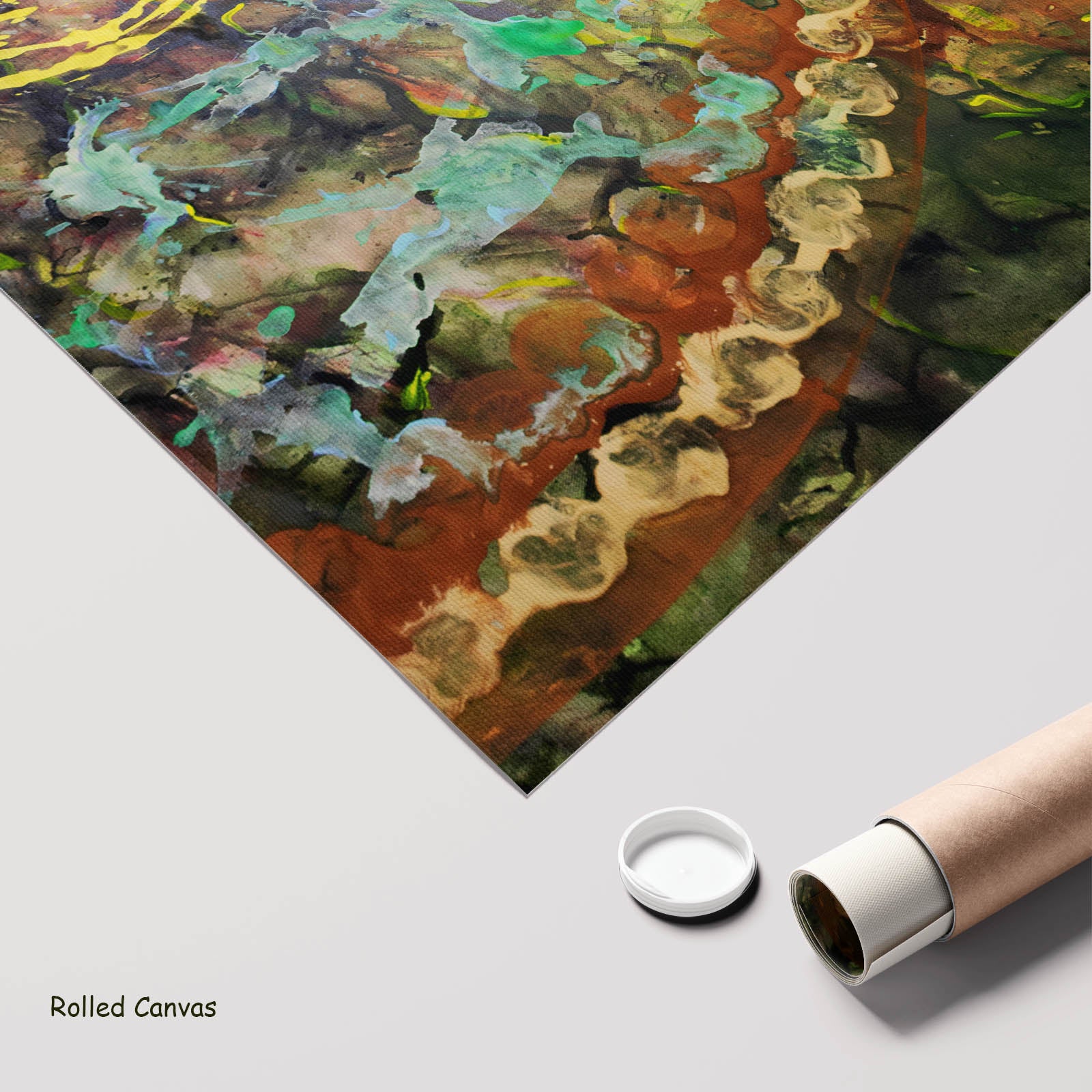 π of Life Oversized Contemporary art as a rolled canvas print