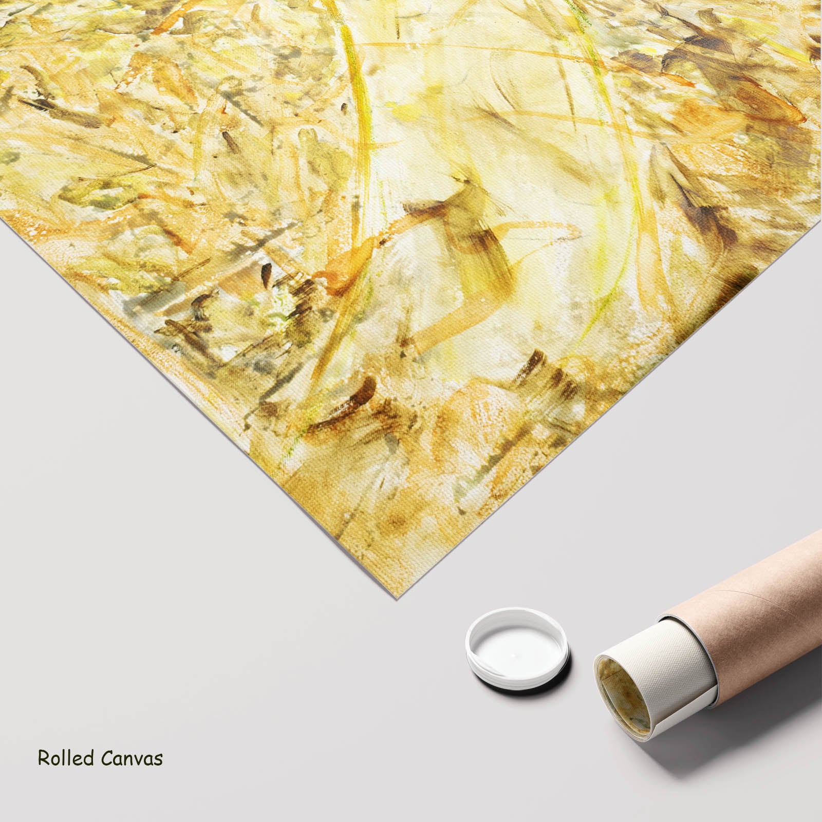 Breath of Heart Large Abstract art as a rolled canvas print