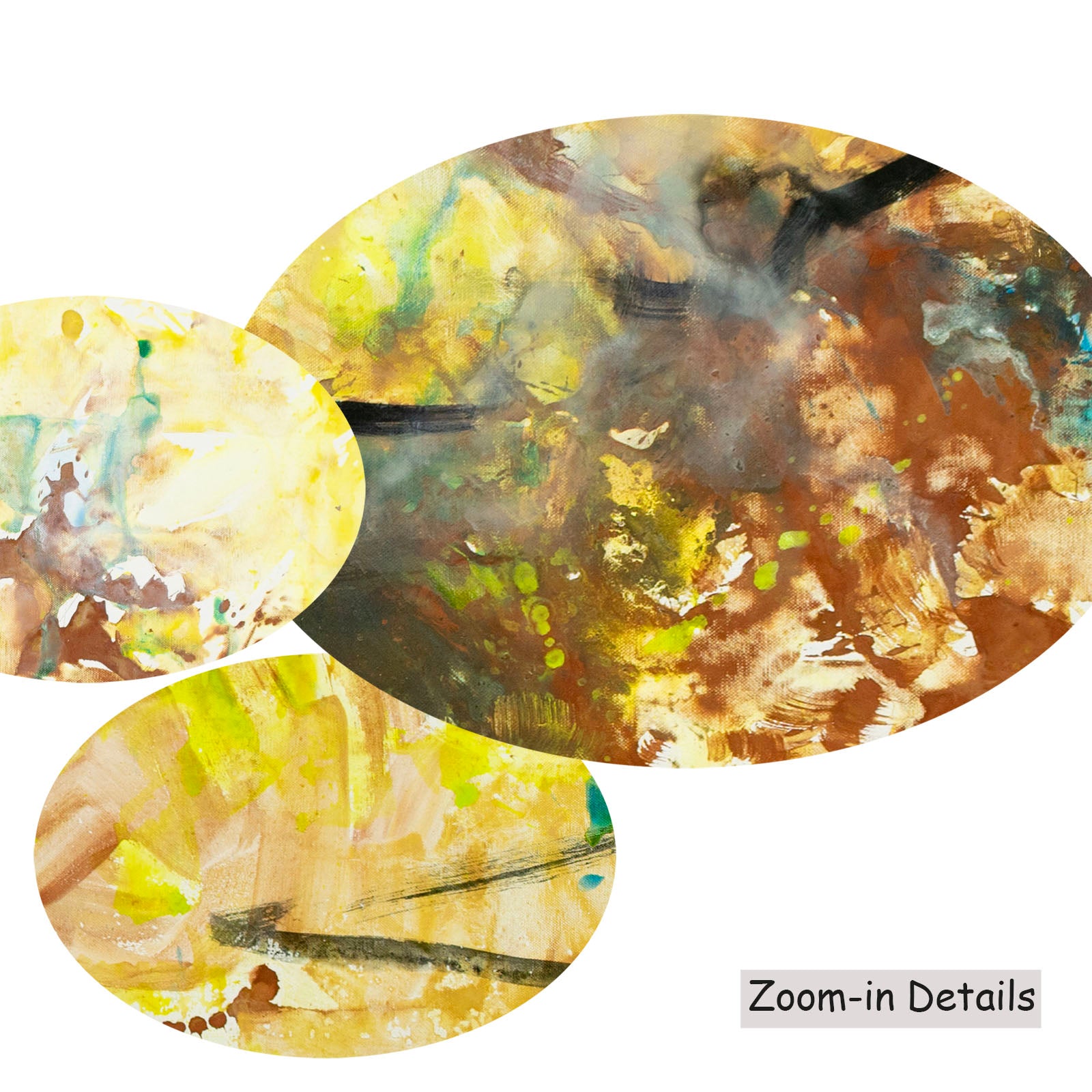 The Climb canvas — close-up of brushwork texture and surface