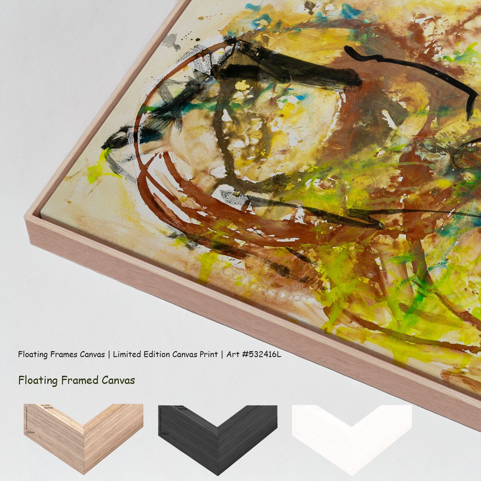 The Climb Large canvas wall art with floating frame options