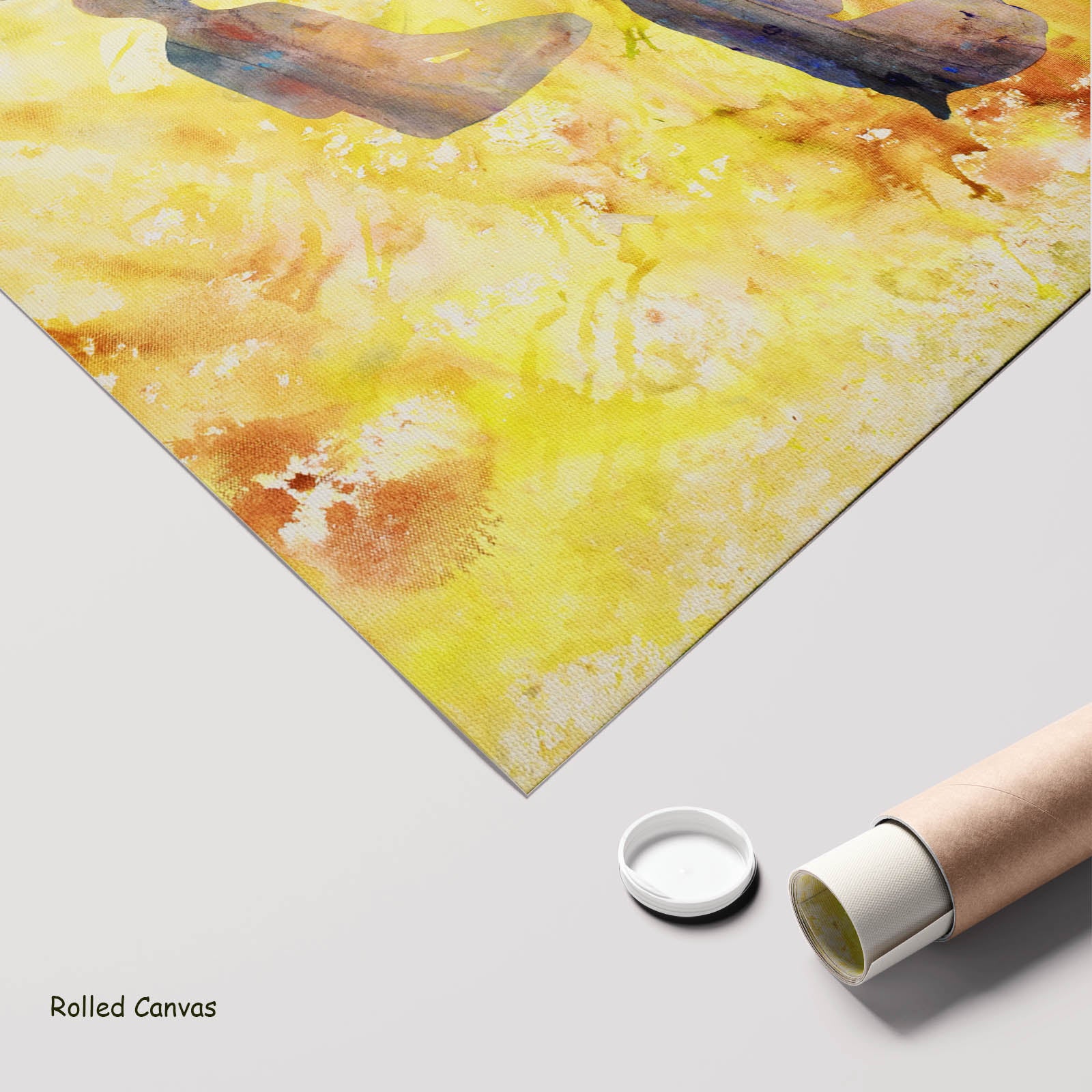 Between the Old and New Extra Large Abstract art as a rolled canvas print