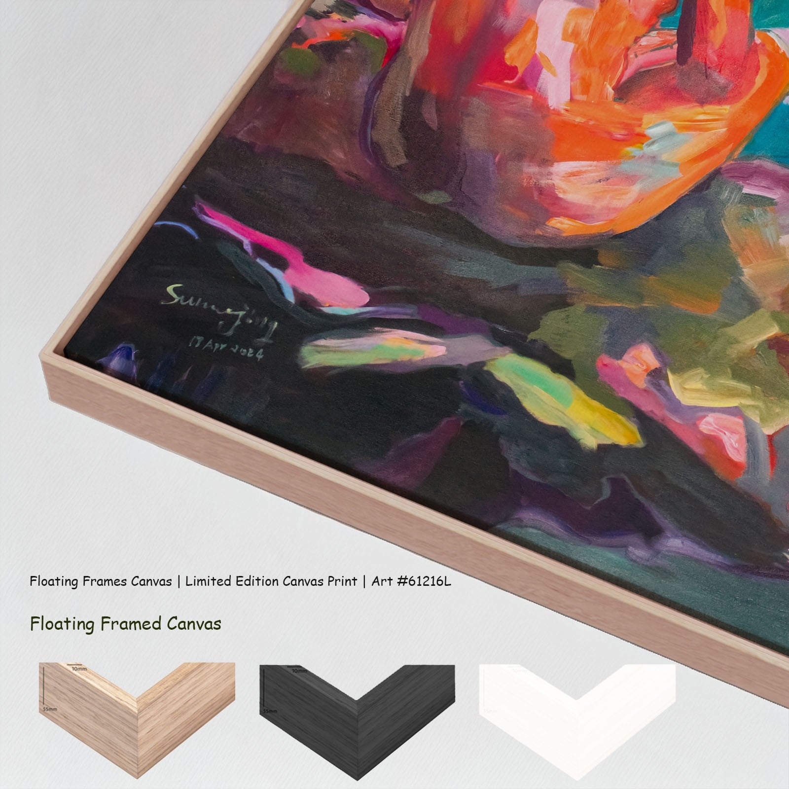 The Start of a Summer Extra Large canvas wall art with floating frame options