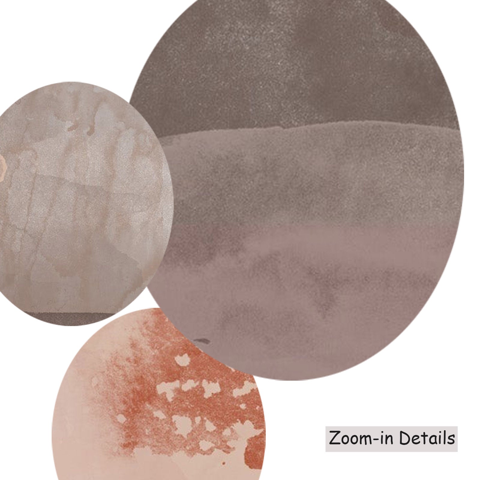 Sunset I — canvas texture detail, large abstract wall art