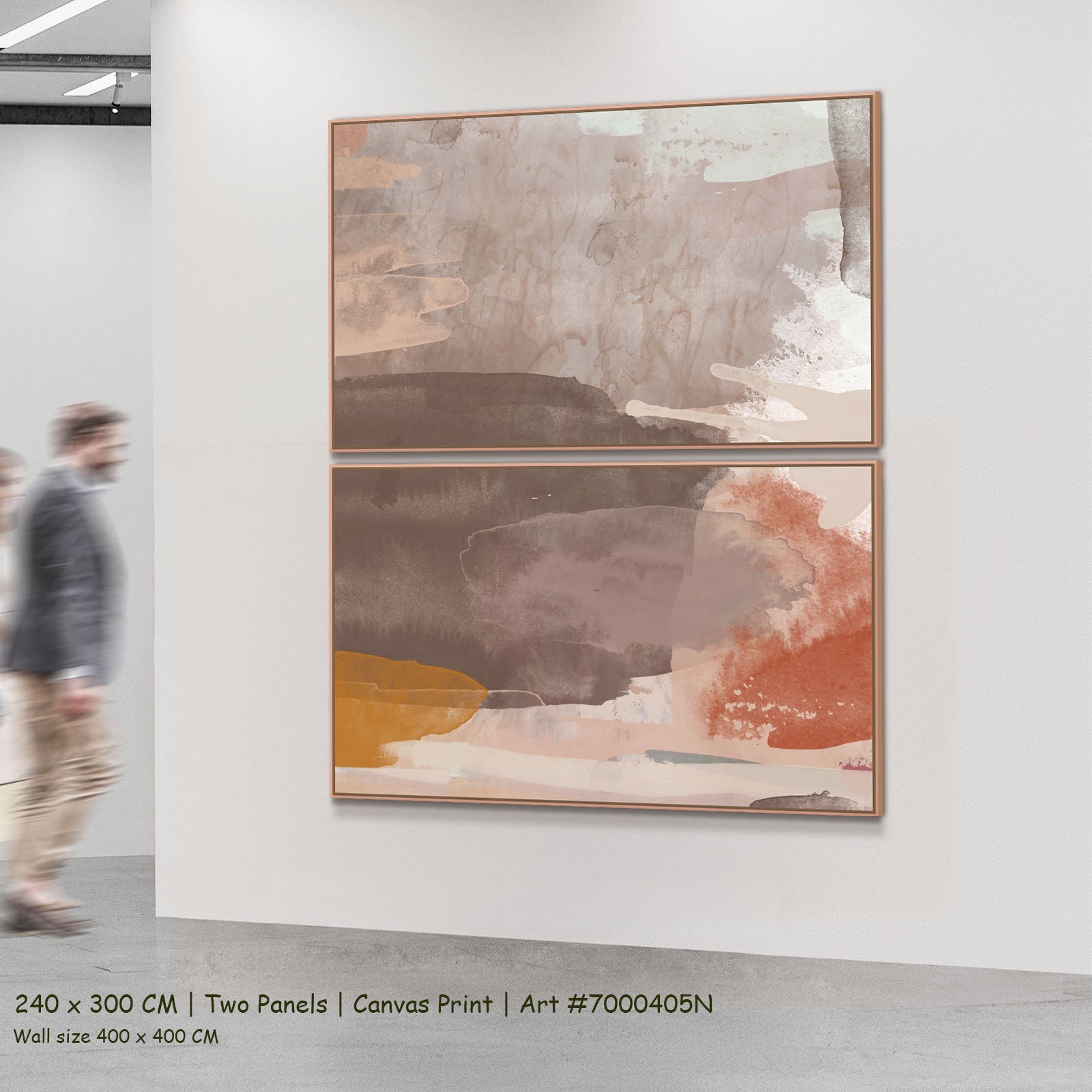 Sunset I — two-panel large canvas wall art