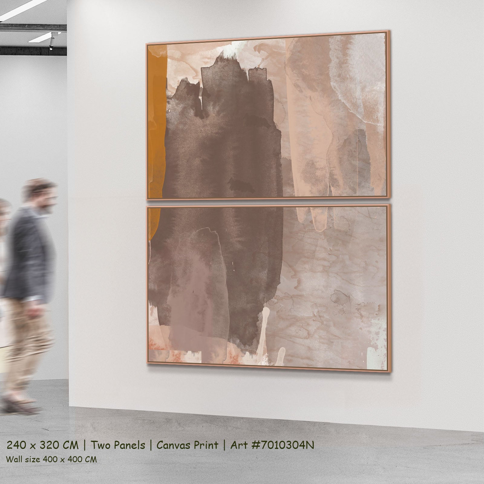 Sunset II — two-panel large canvas wall art