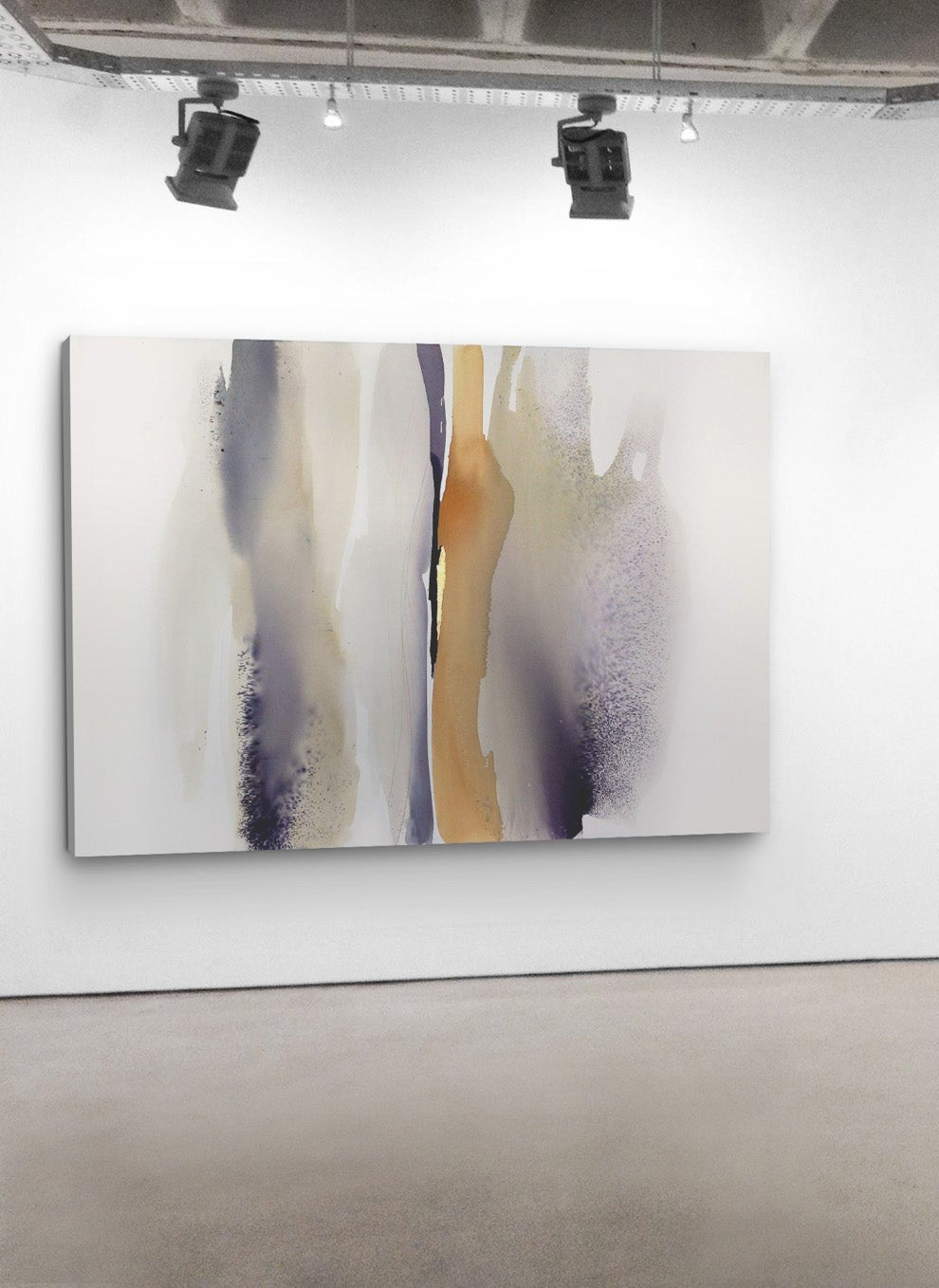 First Light I — large abstract canvas print on the wall of a modern interior