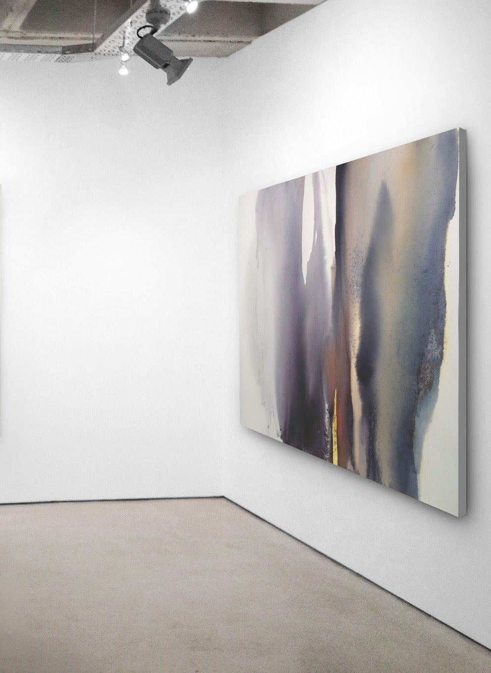 First Light II — large abstract canvas print on the wall of a modern interior