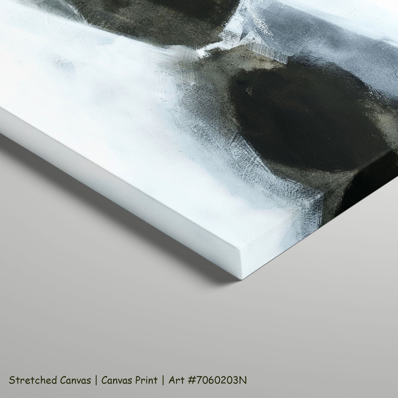 Monochrome Geometry III — stretched canvas, 4.2cm depth