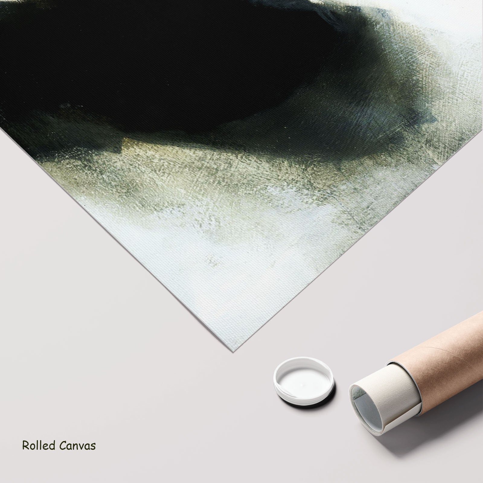 Monochrome Geometry IV — rolled giclée canvas print