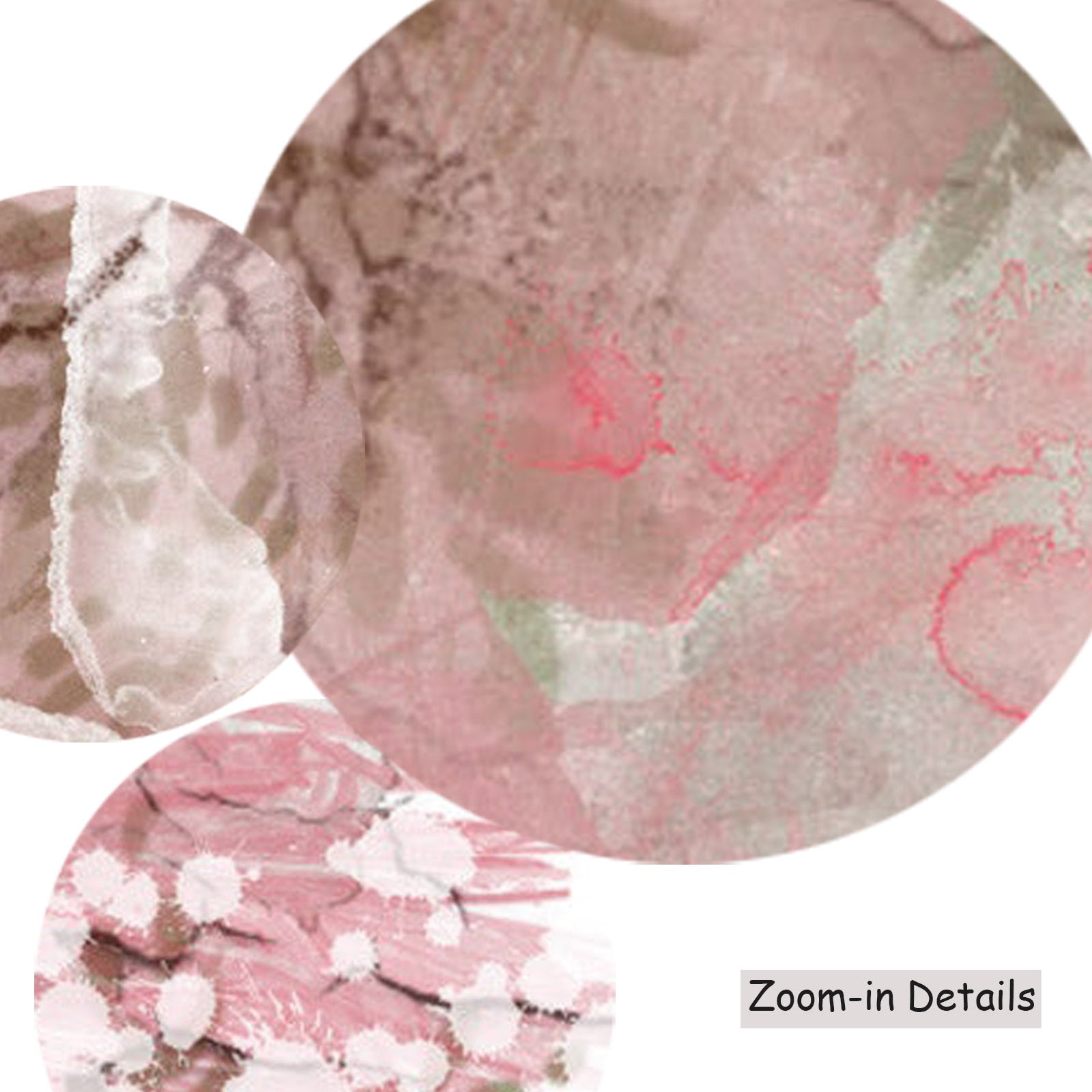 Japanese Garden II — canvas texture detail, large abstract wall art