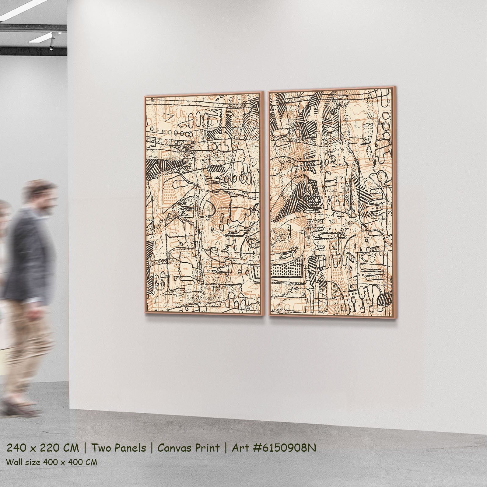 710N — 2-panel mockup, large canvas print