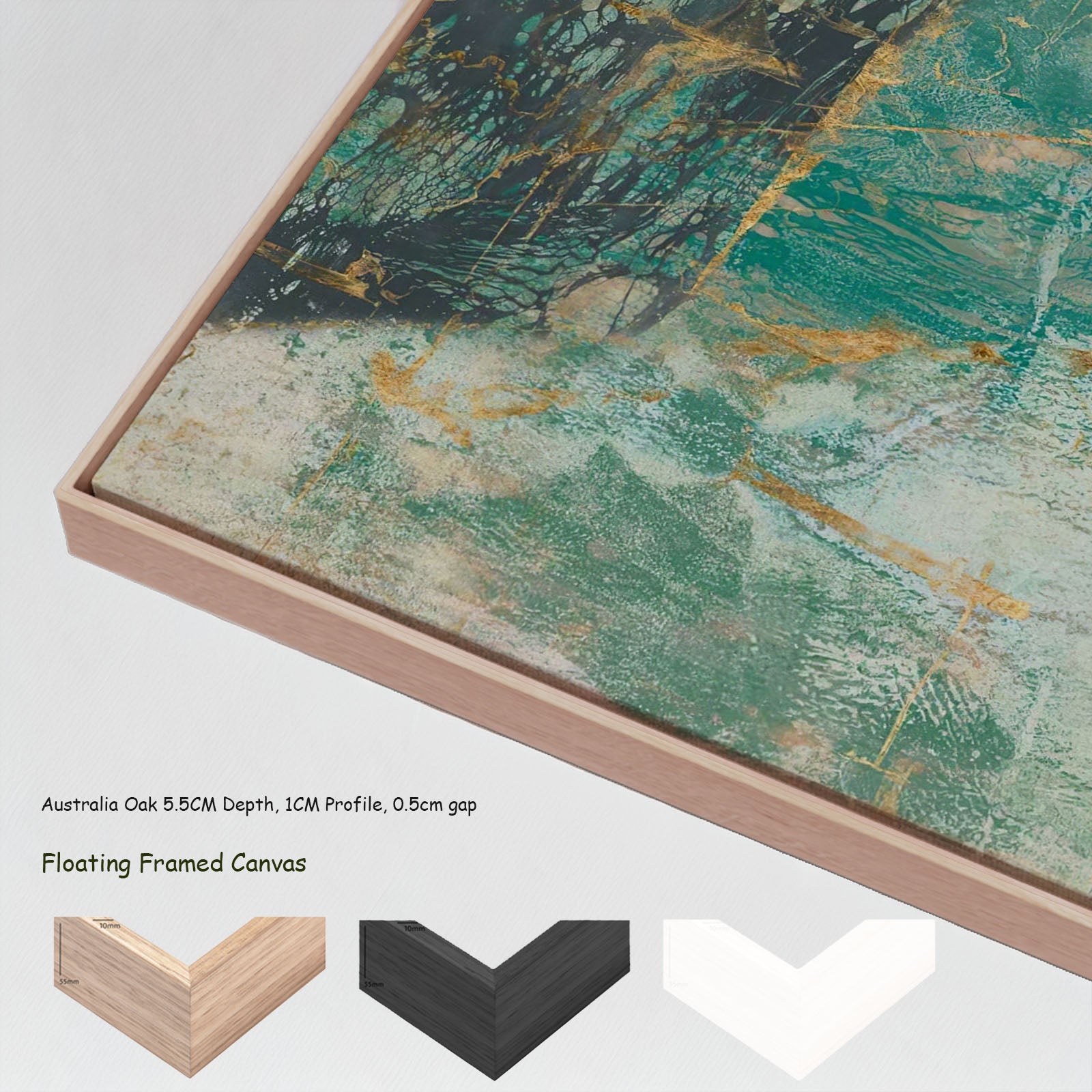 7120101N floating frames — large canvas print