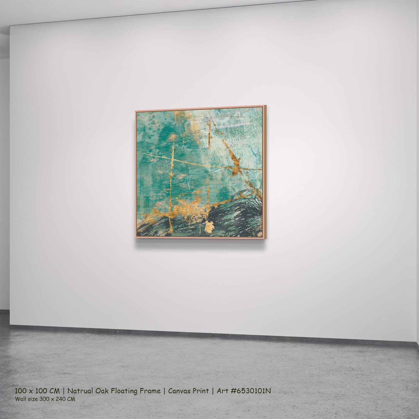 7130101N natural oak — large canvas print