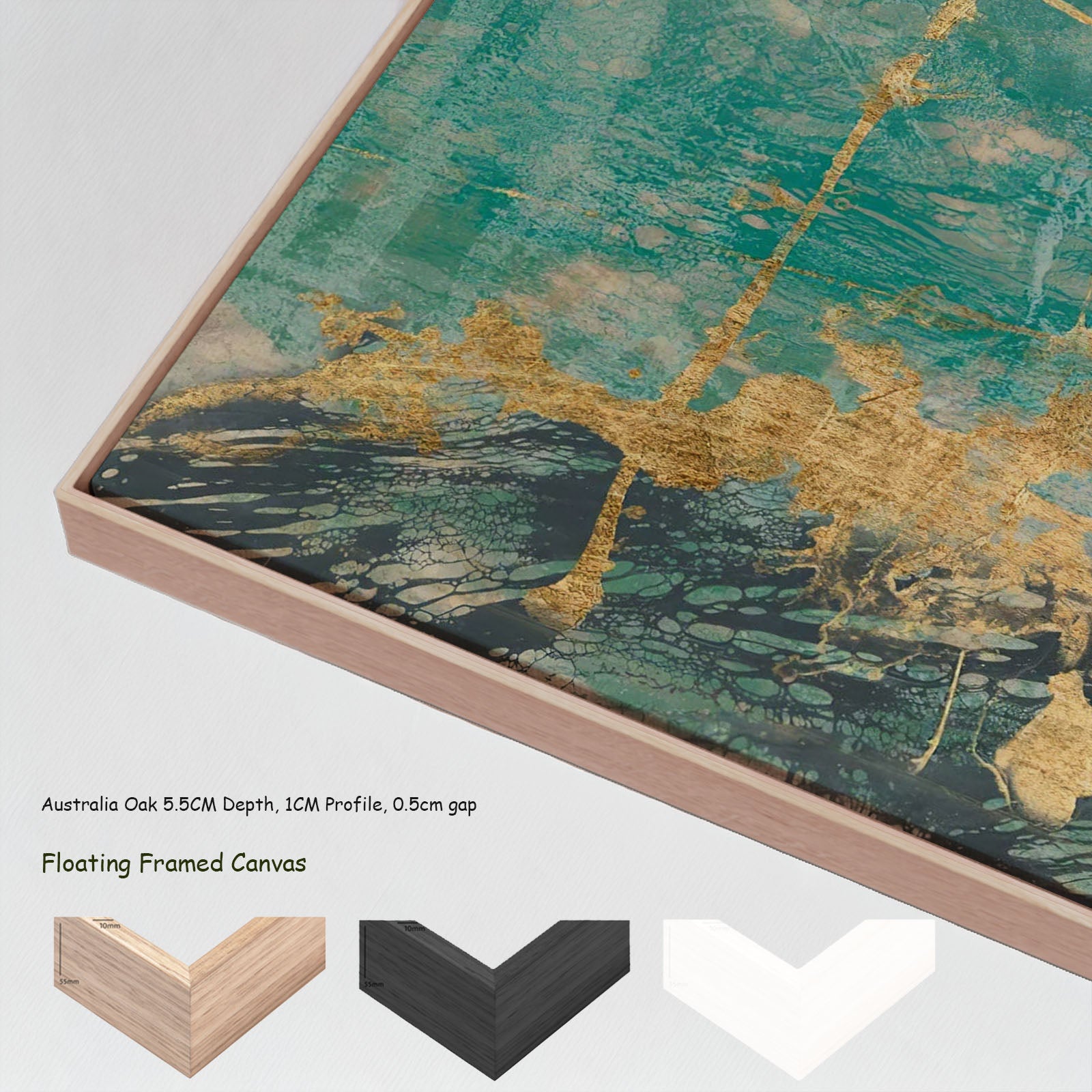 7130101N floating frames — large canvas print