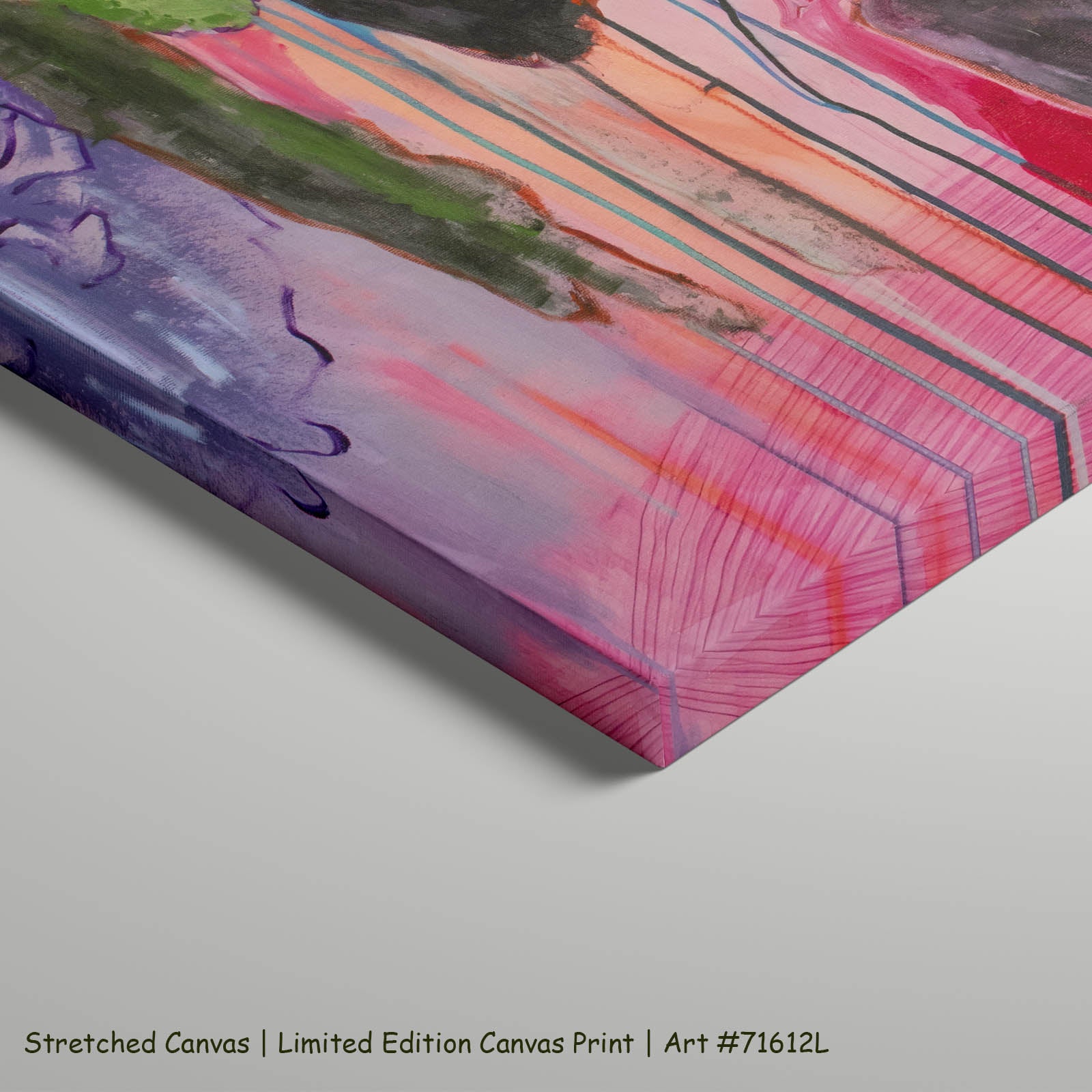 Rebellion Large Modern art on stretched canvas