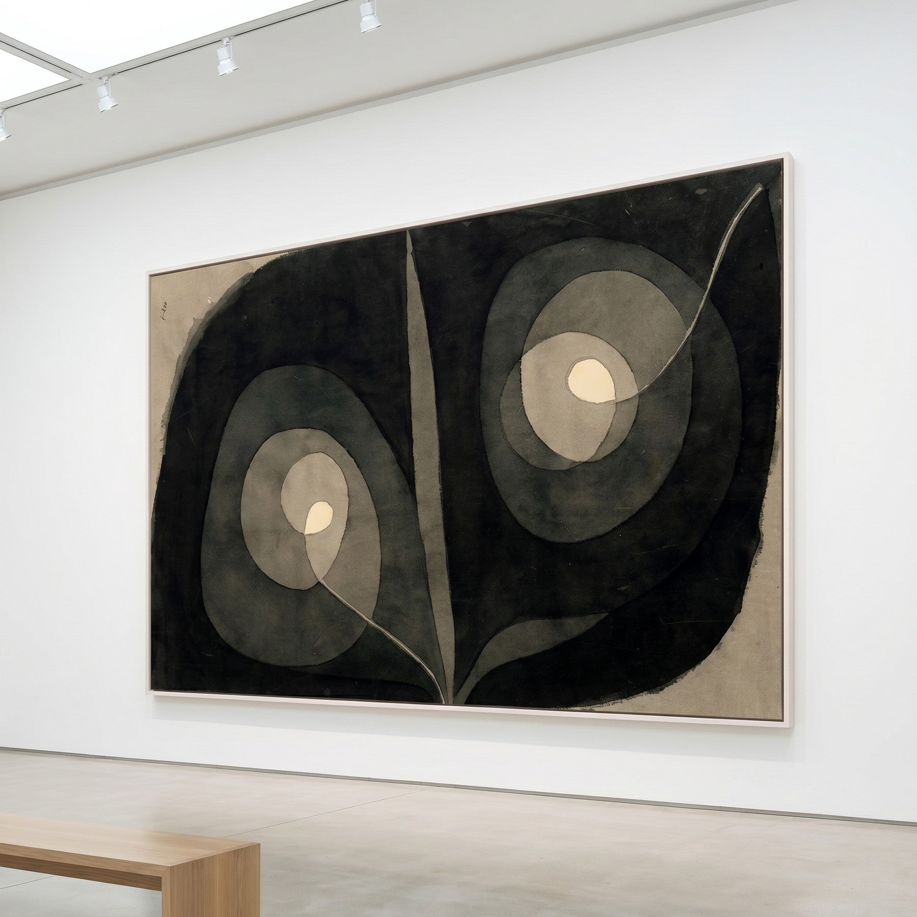 Spiral Screw Flowers III Botanical canvas wall art shown in a styled room by Paul Klee (view 5)