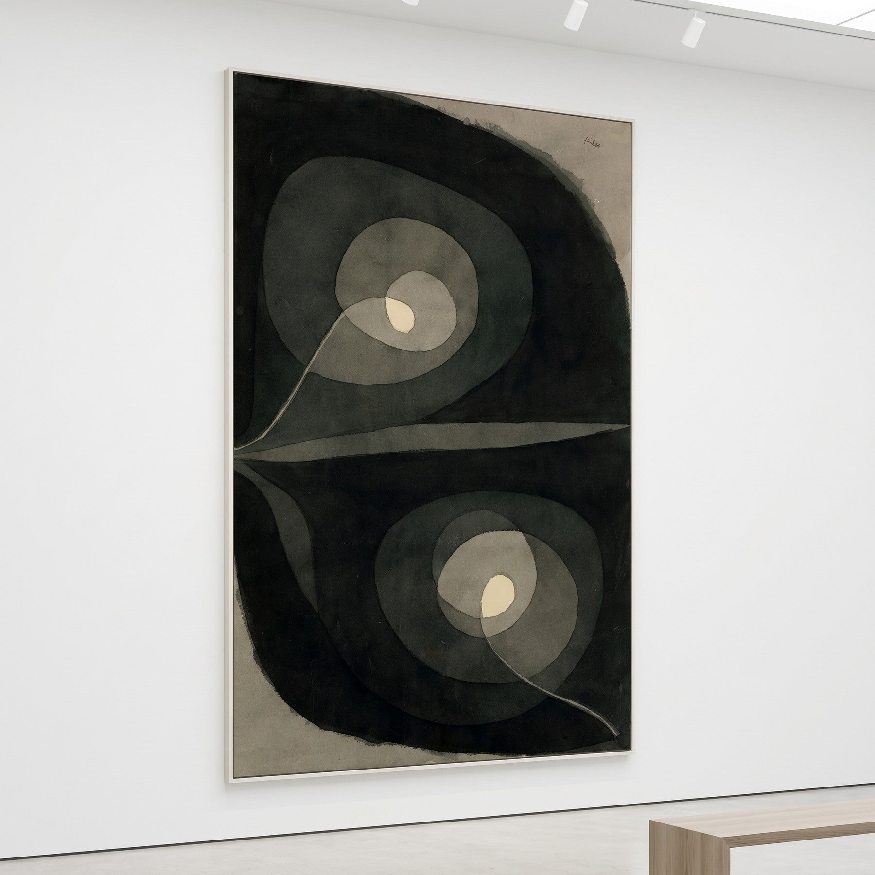 Spiral Screw Flowers III Botanical canvas wall art shown in a styled room by Paul Klee (view 6)