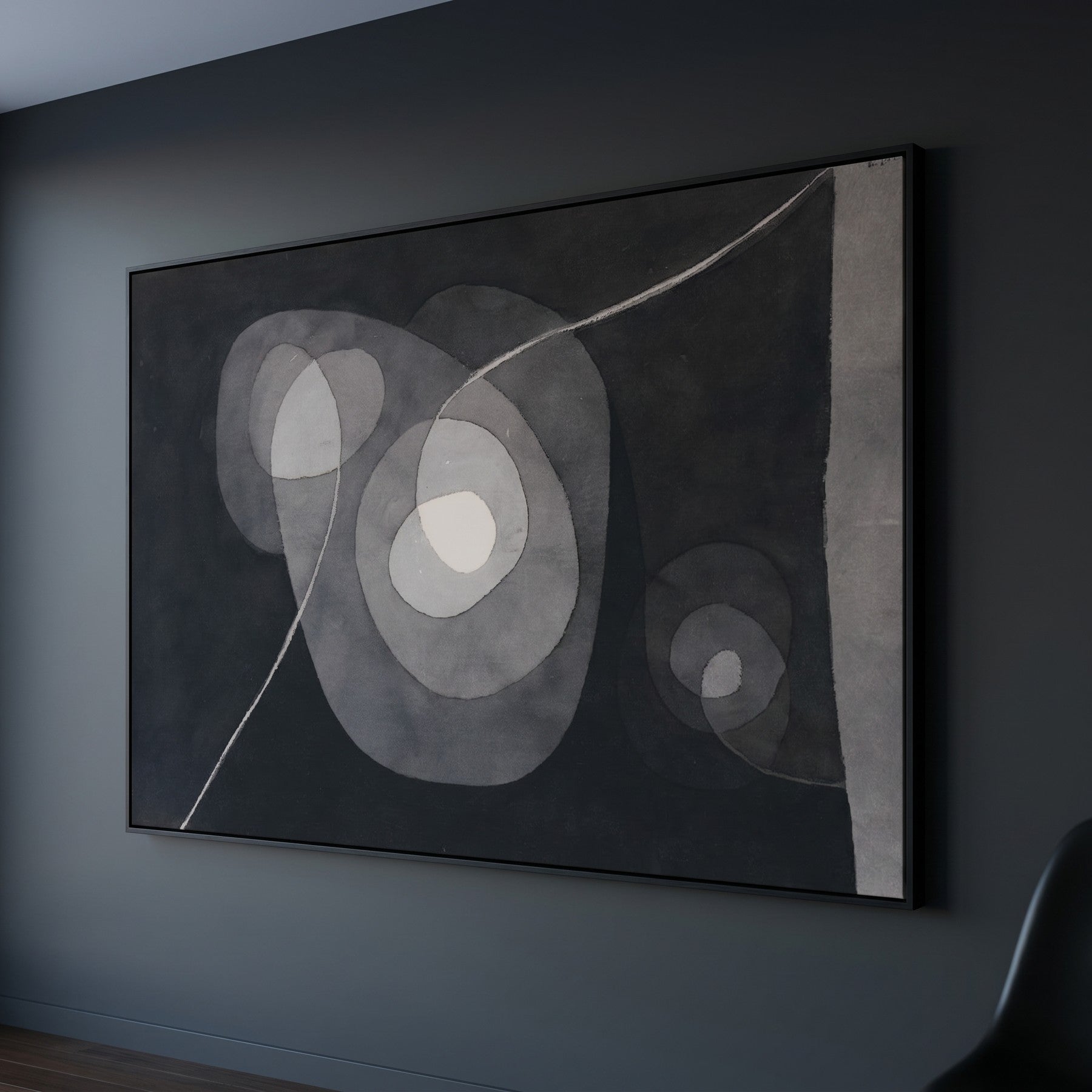 Spiral Screw Flowers II Botanical canvas wall art shown in a styled room by Paul Klee (view 6)