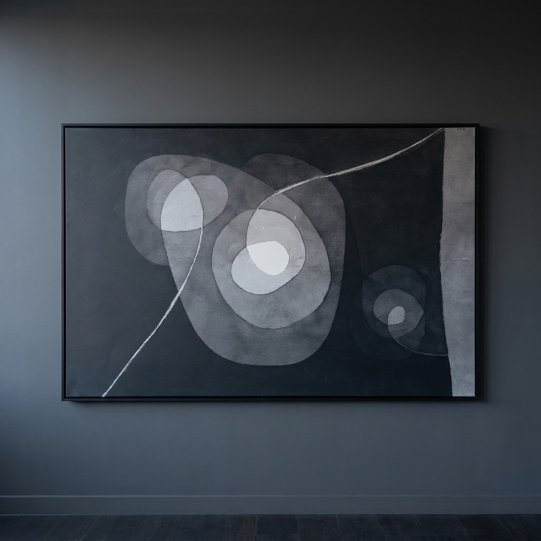 Spiral Screw Flowers II Botanical canvas wall art shown in a styled room by Paul Klee (view 7)