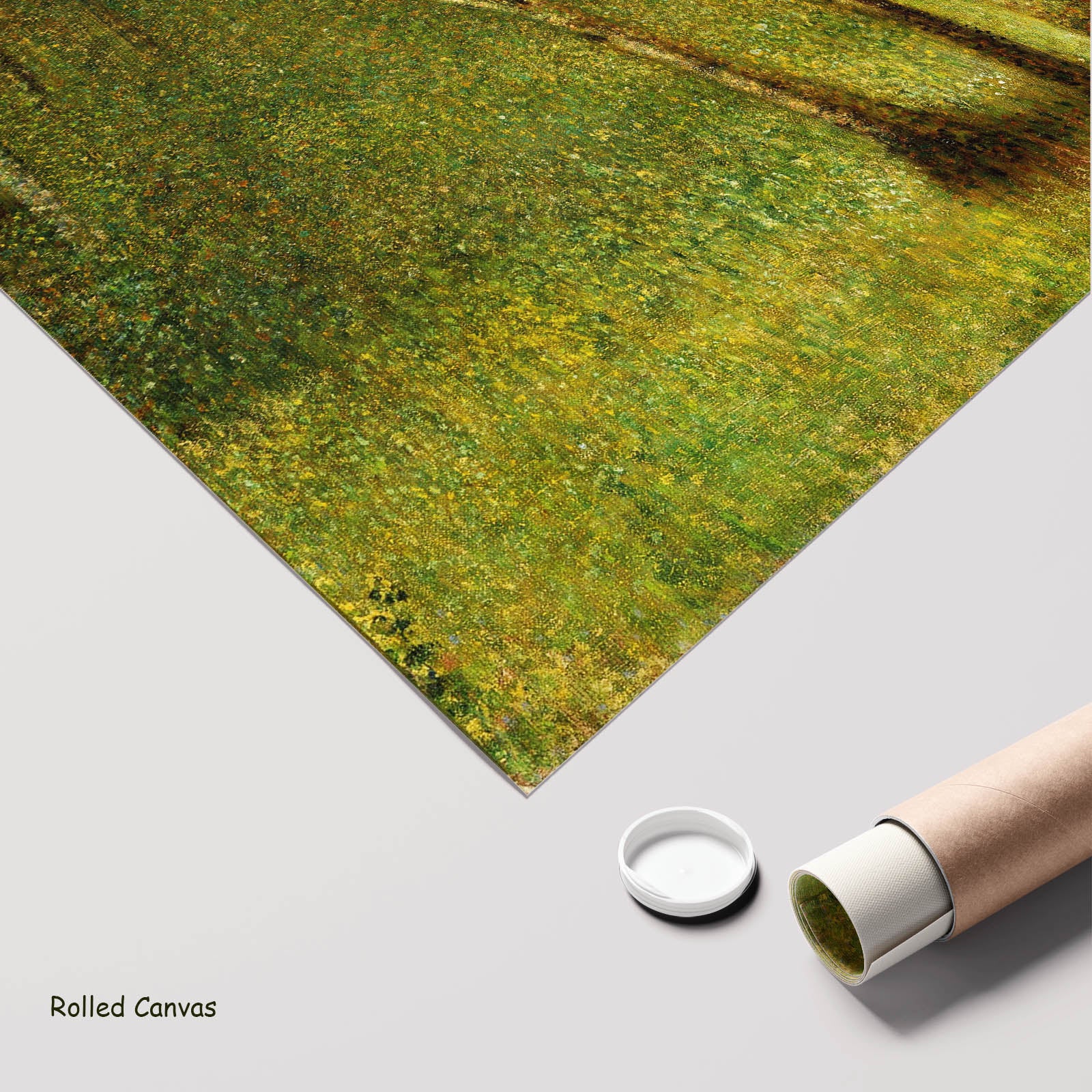 The Forest at Pontaubert Landscape art as a rolled canvas print