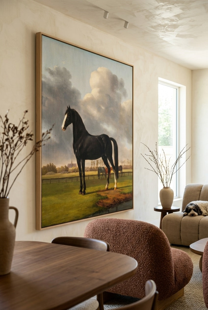 Anthony Oberman by Anthony Oberman — large green and light blue canvas art displayed on a wall