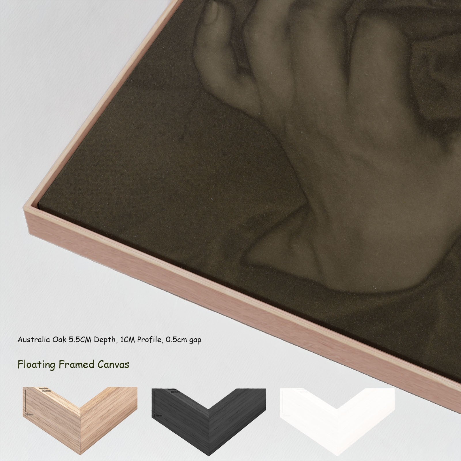Georgia O'Keeffe — Hands and Thimble canvas wall art with floating frame options