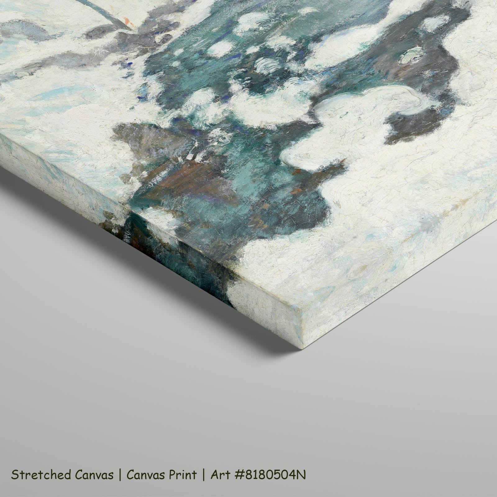 Icebound Landscape art on stretched canvas