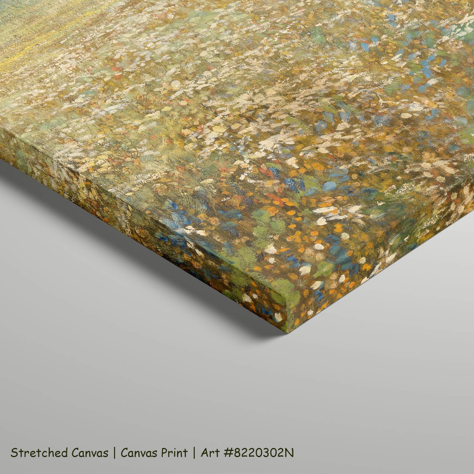 Meadow in Bloom Meadow art on stretched canvas