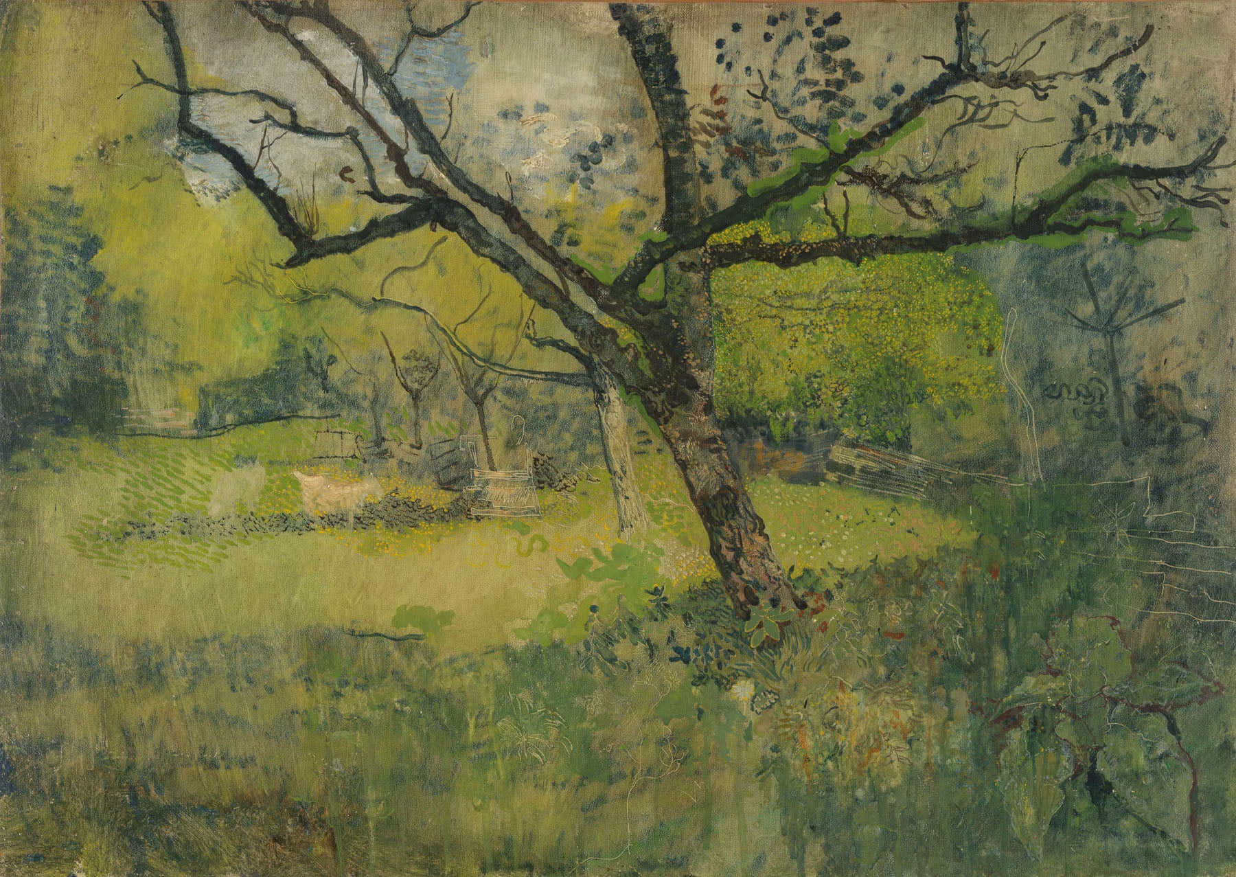 Orchard at Eemnes — Large Landscape canvas wall art by Richard Nicolaus Roland Holst