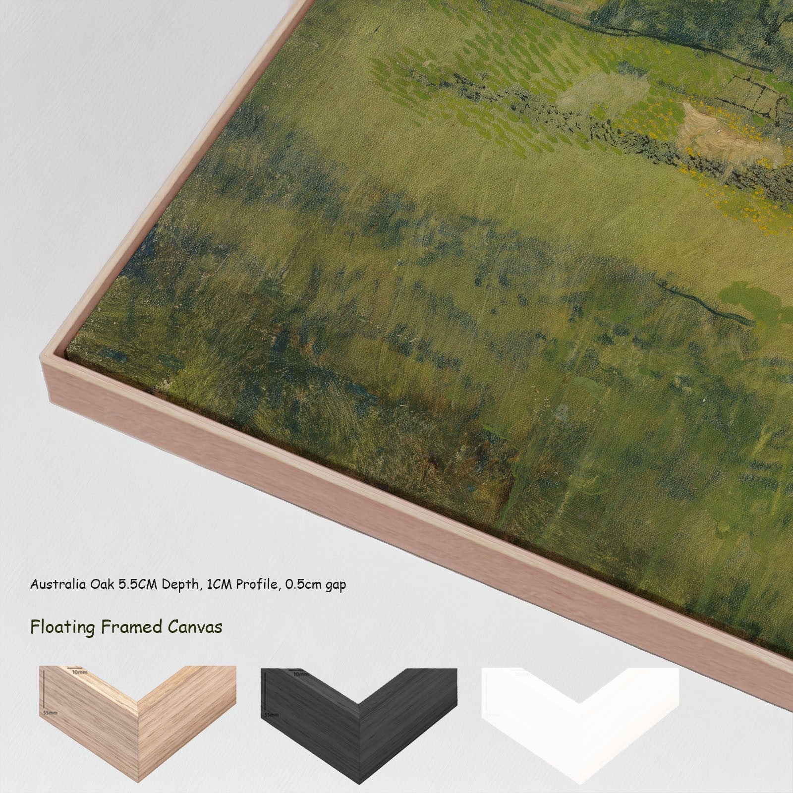 Orchard at Eemnes canvas wall art with floating frame options
