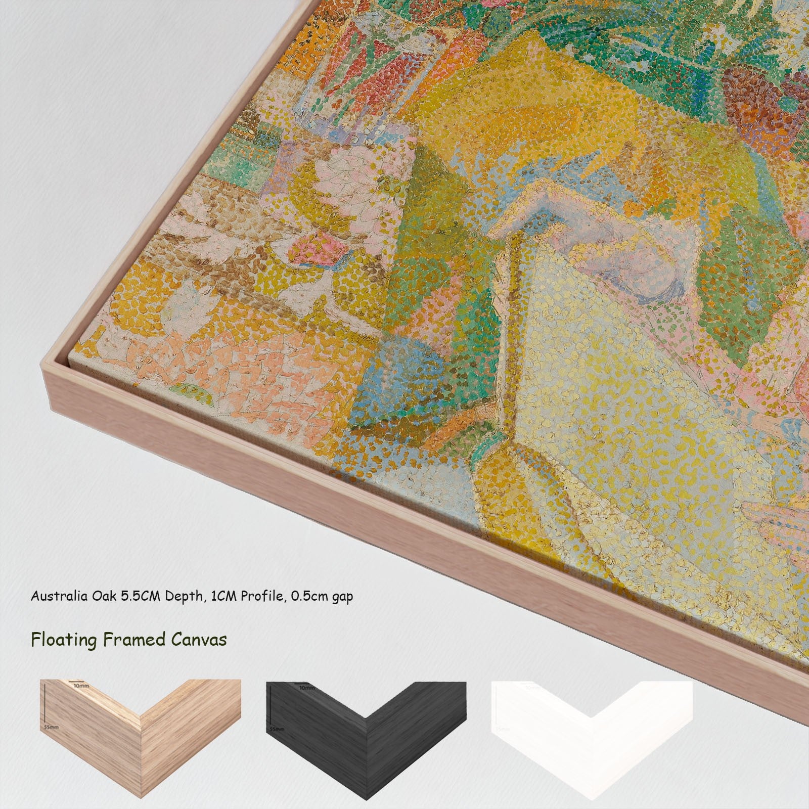Portrait of Marie Jeanette de Lange canvas wall art with floating frame options