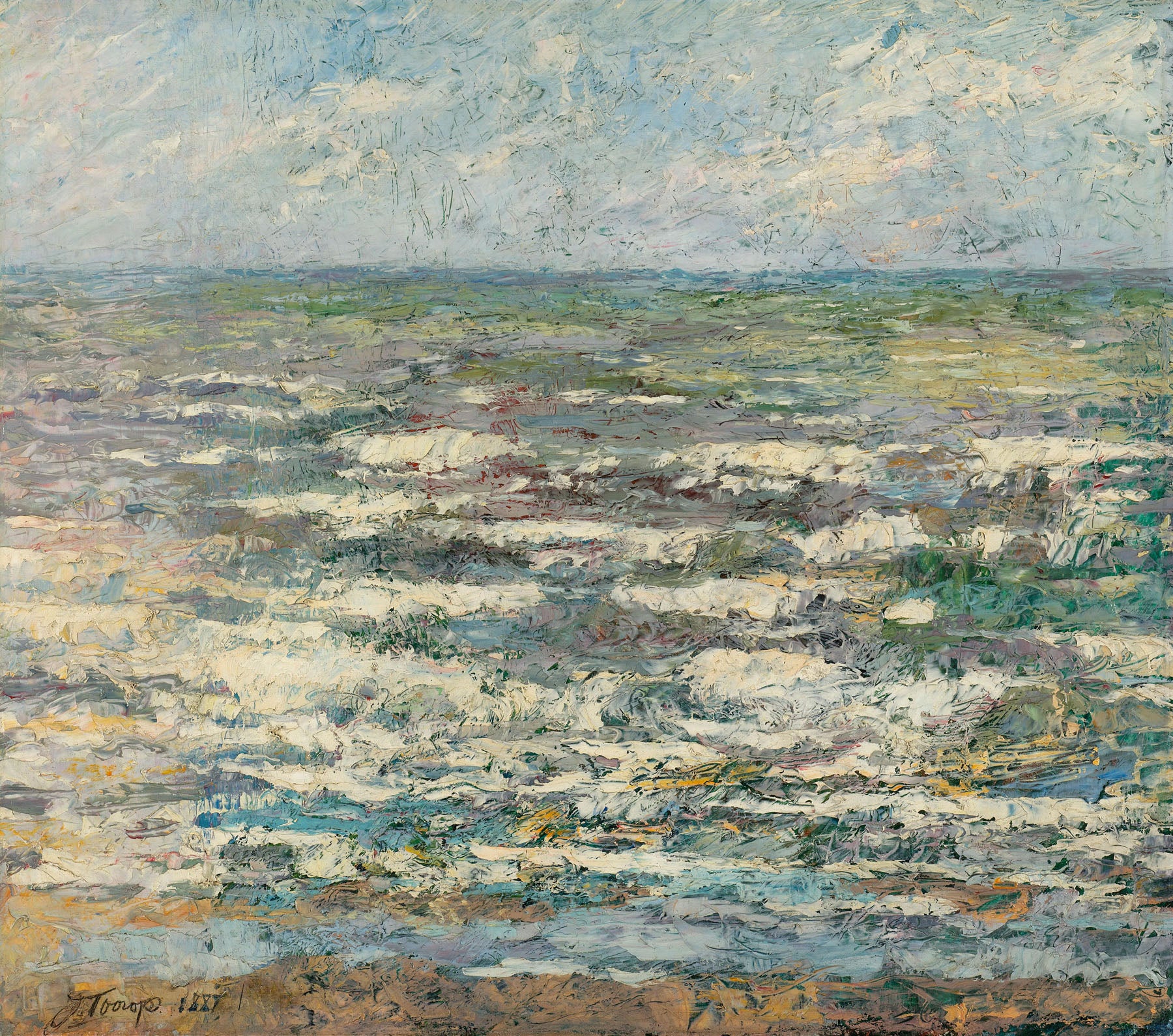 The Sea — Large Seascape canvas wall art by Jan Toorop