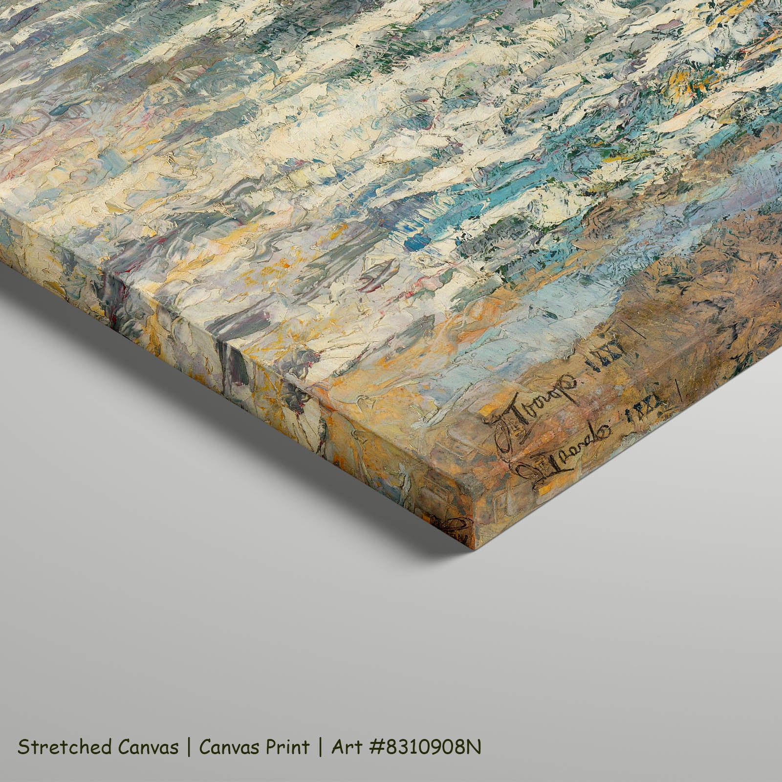 The Sea Seascape art on stretched canvas