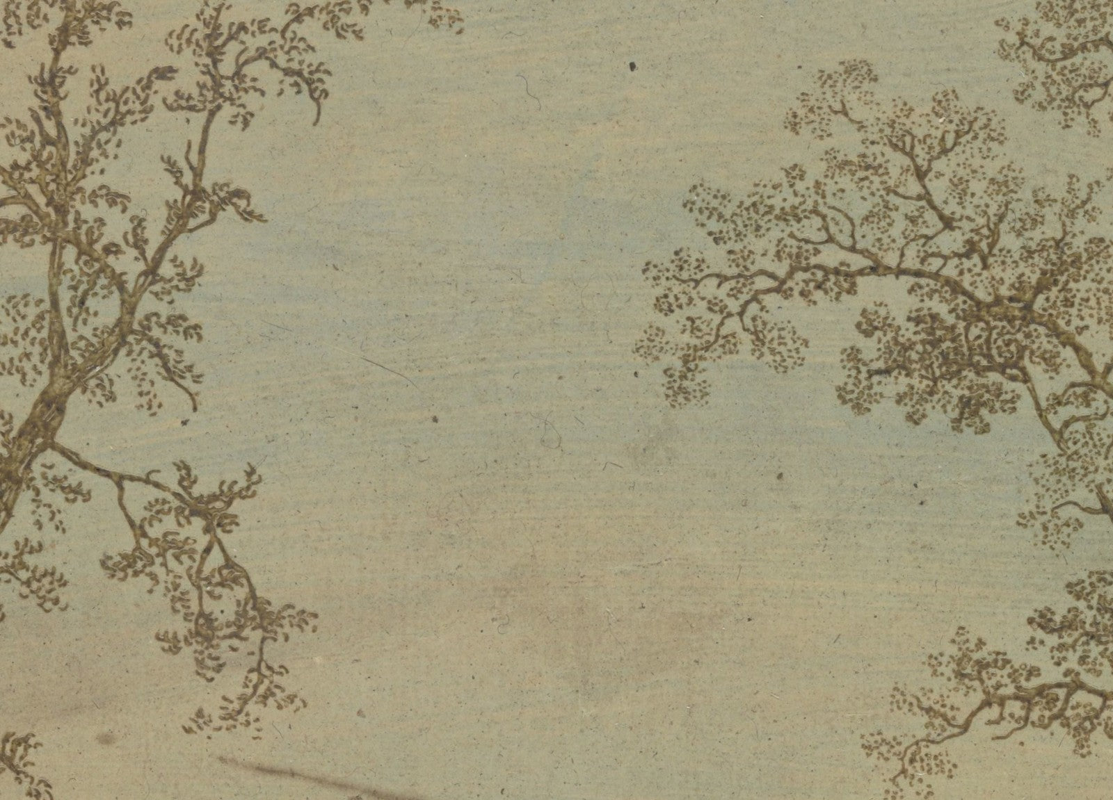 Two Trees: An Alder and an Ash canvas — close-up detail of the framed canvas print