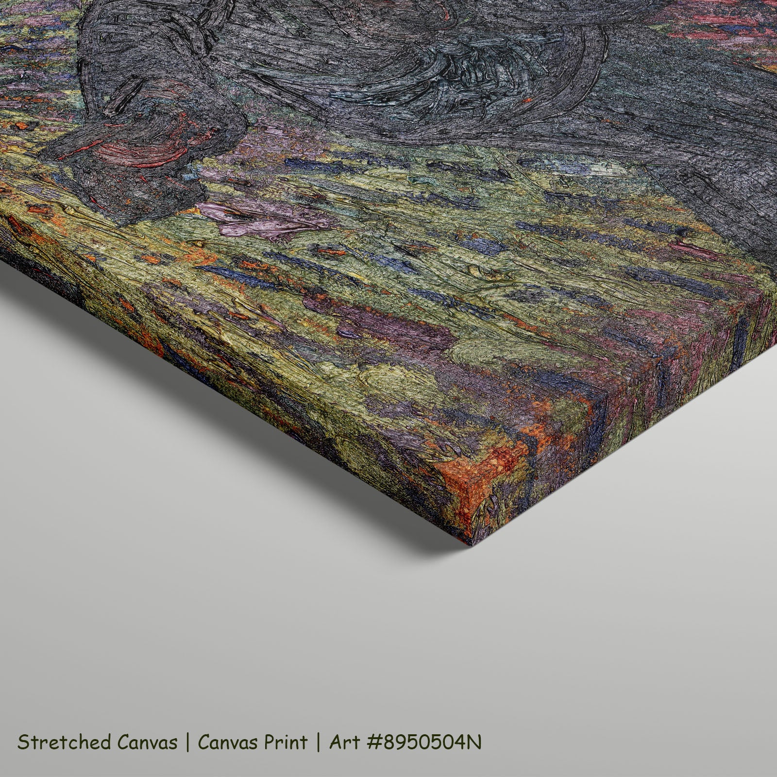 The Sower by Vincent van Gogh as a large stretched gold and purple Impressionist canvas print