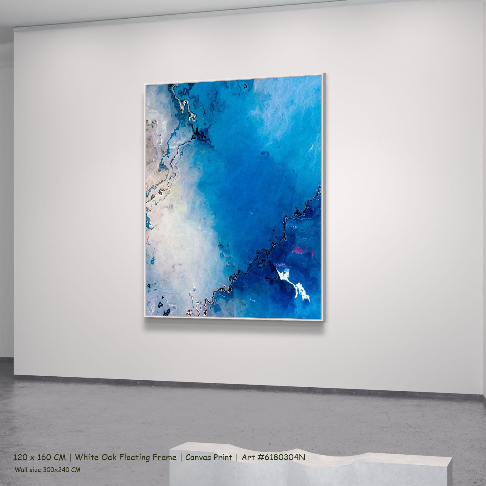 914N — white oak mockup, large canvas print