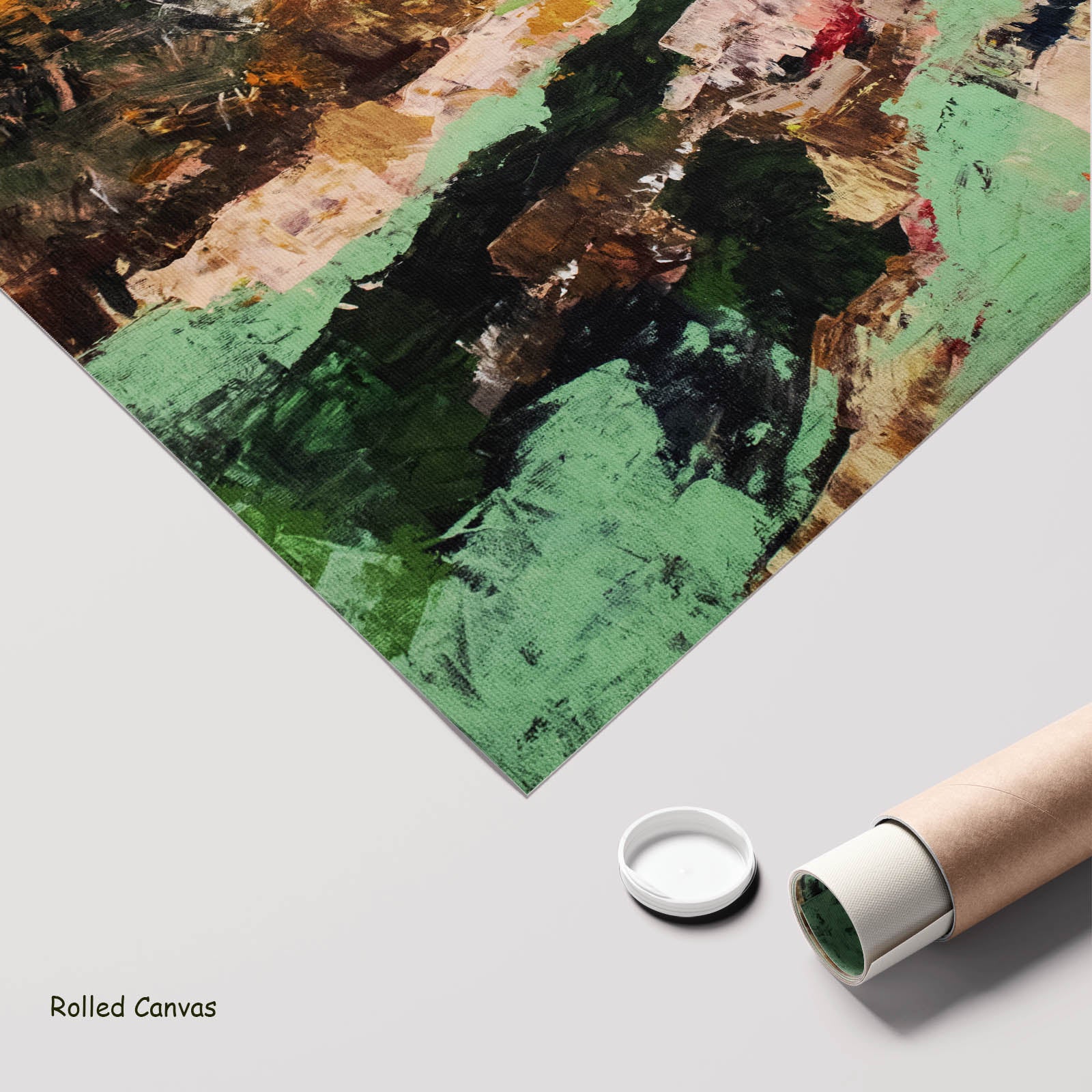 Path of Water Extra Large Abstract art as a rolled canvas print