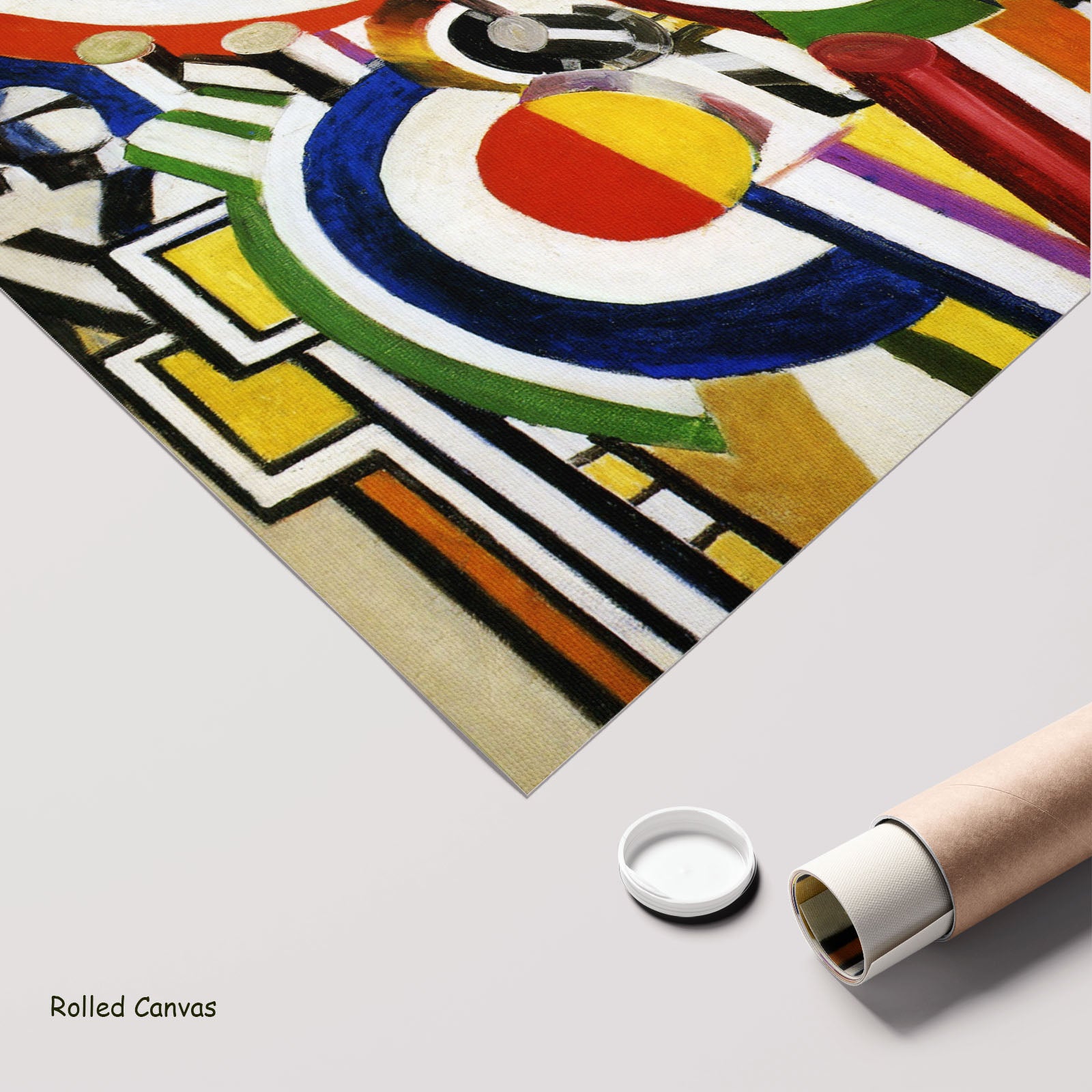 Discs by Fernand Léger as a large rolled blue and red Cubist Abstract canvas print