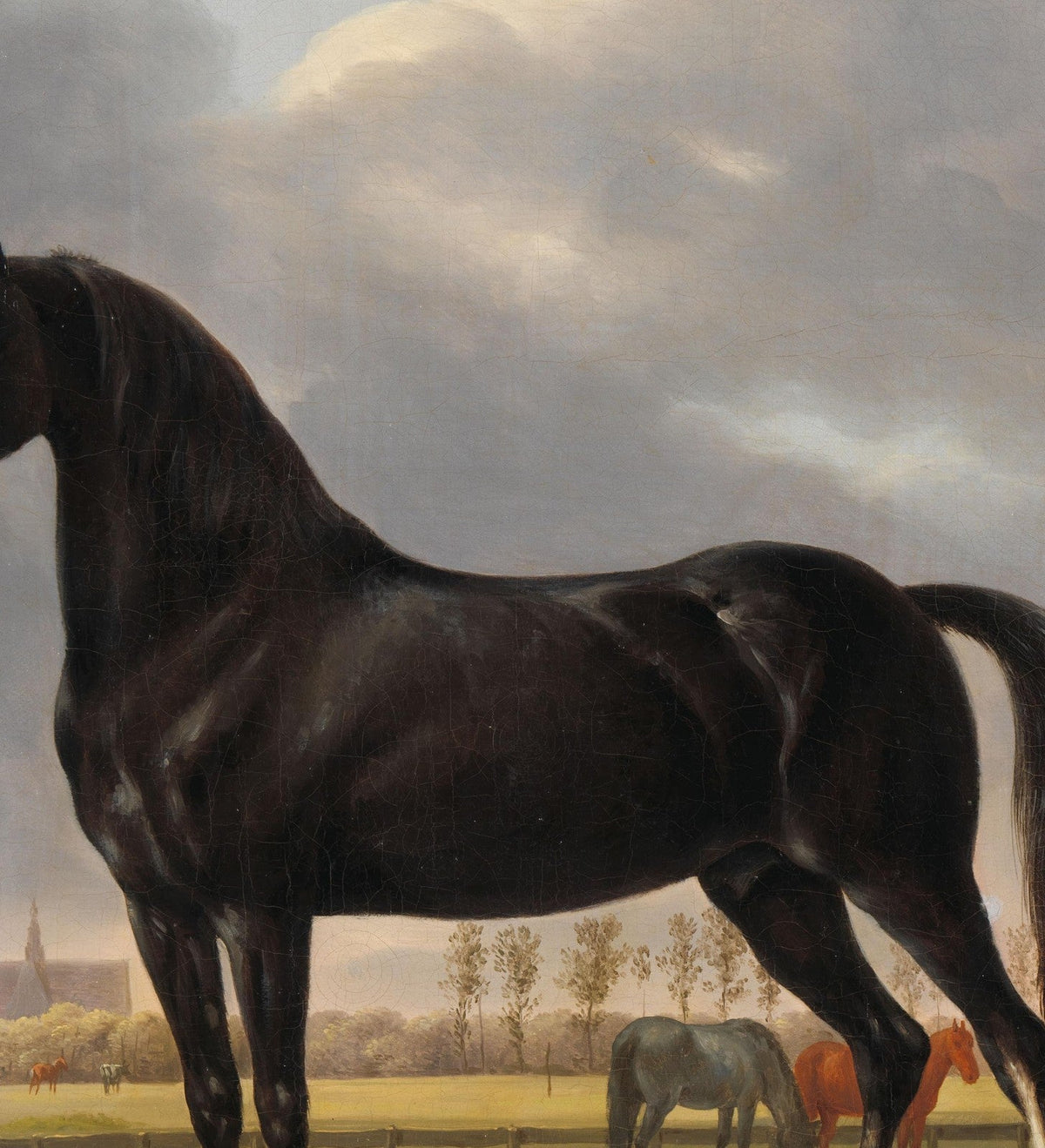 Anthony Oberman — Adriaan van der Hoop's Trotter "De Vlugge" canvas — close-up detail of the framed canvas print