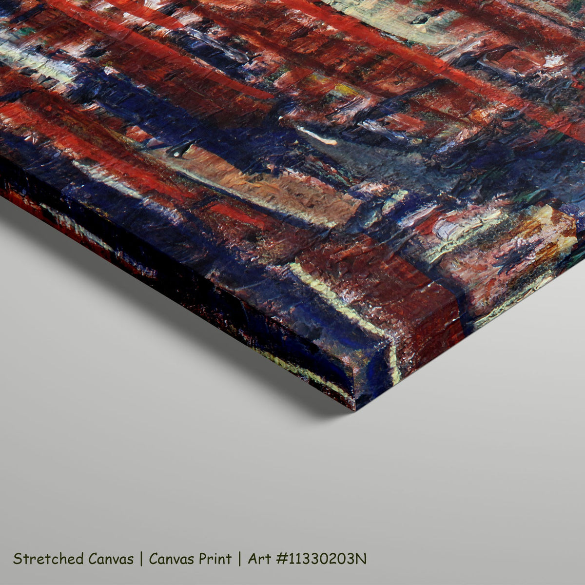 The Collegiate Church of St. Patrocli by Christian Rohlfs as a large stretched red and blue Expressionist canvas print