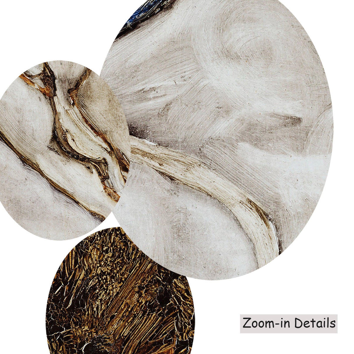 Egon Schiele — Close-up detail of the brushwork on Small Tree in Late Autumn, a large brown and white Expressionist…