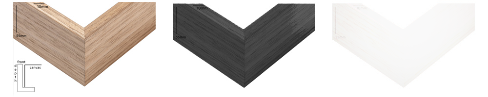 Custom canvas print and oak frame package — 80 to 300 cm online ordering