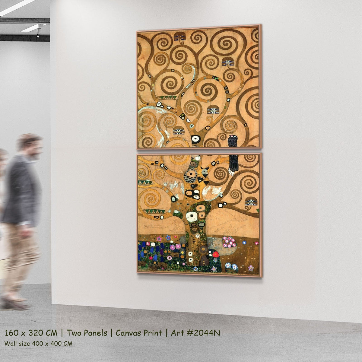 Gustav Klimt, The Tree of Life — 160x320 two panels 4
